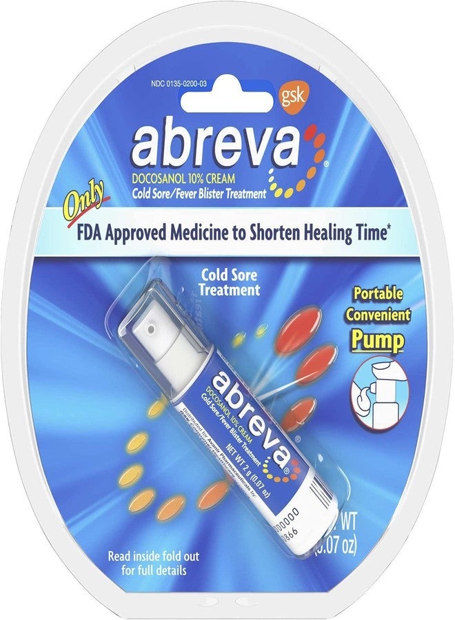 Abreva Cold Sore Med Size .07 Abreva Cold Sore Treatment Cream - Image 1